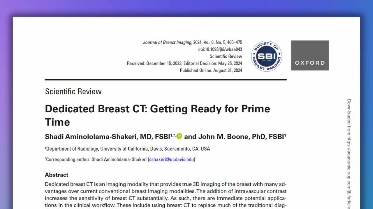 Dedicated Breast CT, Journal of Breast Imaging
